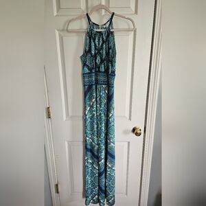 Blue/Green Maxi Dress
